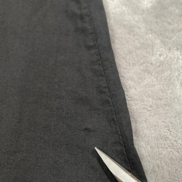 Jarbo Pants 34 US 4 Black Bell Bottom Flared Luxury Statement Boho Pima Cotton - Picture 12 of 13